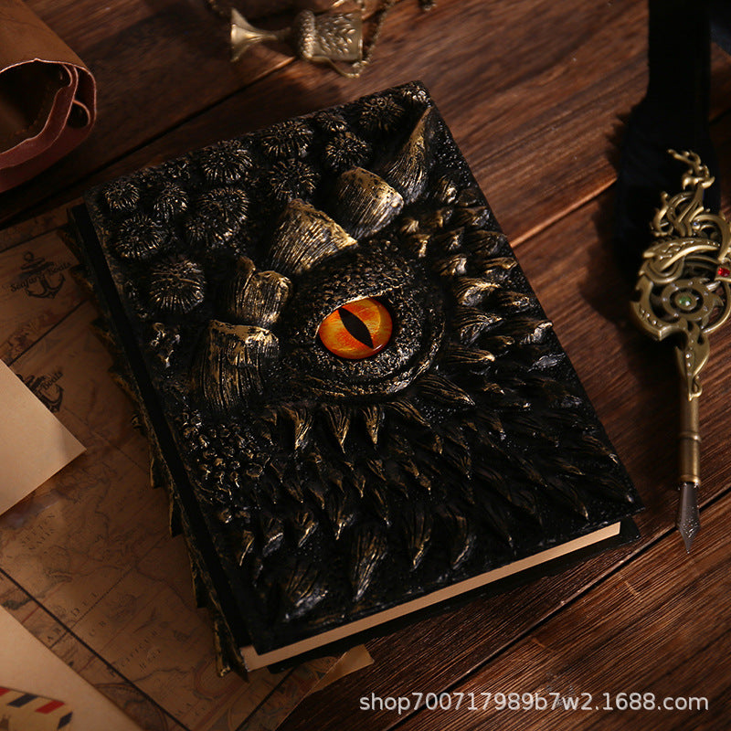 Embossed Longan Notebook Home Decoration Resin Ornament Crafts Dragon Eye Notebook